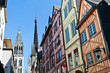 Half-Timbered Houses at Rouen, Normandy, France