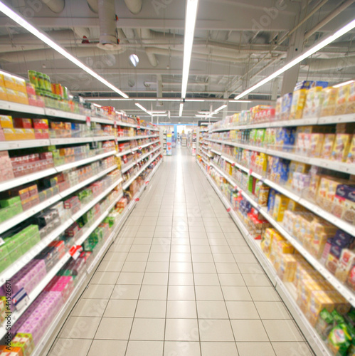 Photo: supermarket perspective supermarket perspective