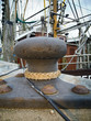 bollard and fishing boat