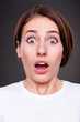 Foto: surprised woman with open mouth surprised woman with open mouth
