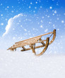 Schlitten im Schnee