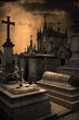 Terrifying cemetery