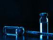 Vials of medications.