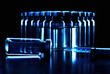 Vials of medications.