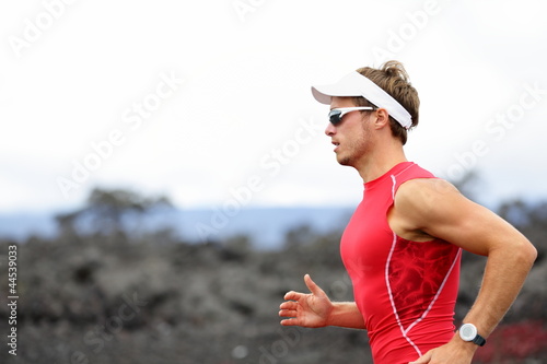 Photo: Running triathlon athlete Running triathlon athlete