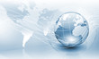 Image of light blue planet Earth