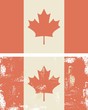 vintage canadian flag