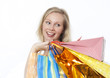 Frau beim Shopping