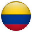 Colombia Flag Glossy Button