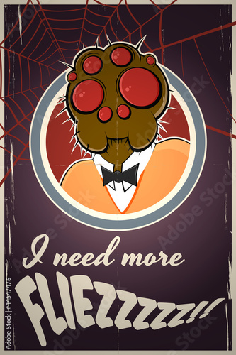Illustration: spider horror background spider horror background