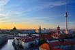 Berliner Skyline bei Sonnenuntergang