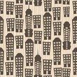 seamless buildings megapolis pattern
