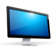 Vector: lcd tv monitor, vector illustration. lcd tv monitor, vector illustration.