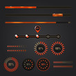 Set of loading bars - vector web elements