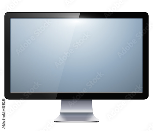 lcd tv monitor isolated