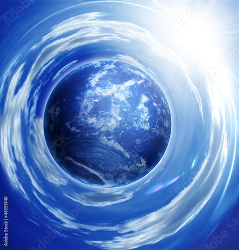 Illustration: blaue erde blaue erde