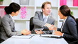 Multi Ethnic Business Team Success Congratulations