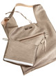 gold brown soft leather woman's bag