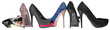 Panorama of women's shoes