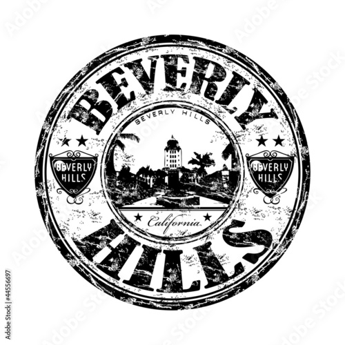 Vector: Beverly Hills grunge rubber stamp Beverly Hills grunge rubber stamp