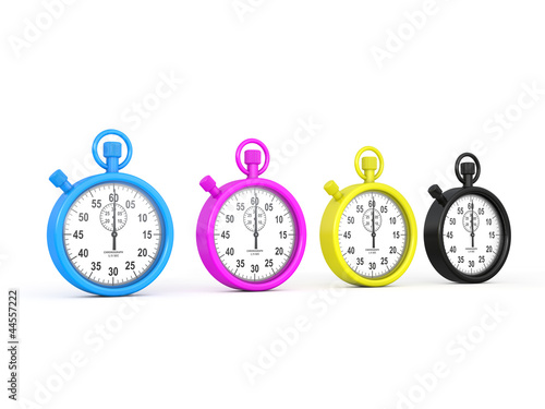 Illustration: CMYK Concept 3d render illustration CMYK Concept 3d render illustration