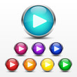 Play Button Set   "Bunte Vielfalt"