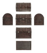 Photo : Old treasure chest all sides Old treasure chest all sides