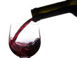 Pouring wine into glass