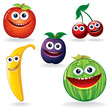 Funny Fruits: Apple, Cherry, Banana, Prune, Melon