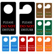 Elegant Please DO NOT Disturb sign on white