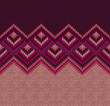 Beautiful Knitted Fabric Pattern, Red Pink Knit Style Seamless V
