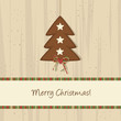 Brown Christmas Tree Background