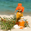 Foto: Gesunder Sanddorn, Sanddornprodukte, typisch norddeutsch Gesunder Sanddorn, Sanddornprodukte, typisch norddeutsch