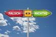 Foto: Richtig oder falsch handeln? Richtig oder falsch handeln?