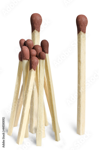 Photo: Matches on white Matches on white