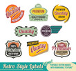Vektor: Retro label set Retro label set
