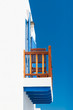 Balcony in Greek cycladic house