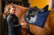 Saddle a horse