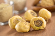 Maca roots or Peruvian ginseng (lat. Lepidium meyenii)