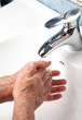 Man washing hands