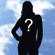 silhouette, inconnu, qui, personne, ombre, interrogation,