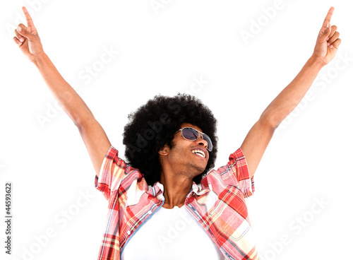 Photo: Excited black man Excited black man