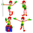 elves dancing around gift
