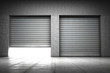 Garage building made ​​of concrete