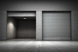 Garage building made ​​of concrete