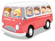 bus and kids