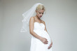 Beautiful pregnant bride