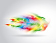 comète multicolore