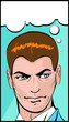 Retro Pop Art Man In Thought