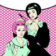Vintage retro woman Hairdressing - Retro poster